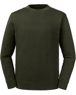 Russell Organic Reversible Herringbone Sweatshirt - Green