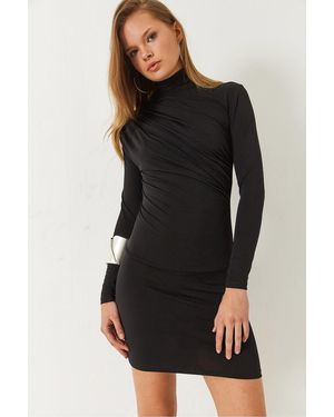 Bianco Lucci Midi Dress - Black