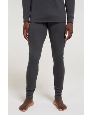 Mountain Warehouse 'Talus' Thermal Base Layer Trousers High Wicking Winter Trousers - Black