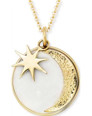 Engelsrufer Ern-Moon-Pe-G Ladies Sun Moon And Star Necklace - Metallic