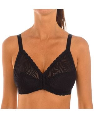 Playtex P08Gb Wireless Bra With Elastic Sides - Black