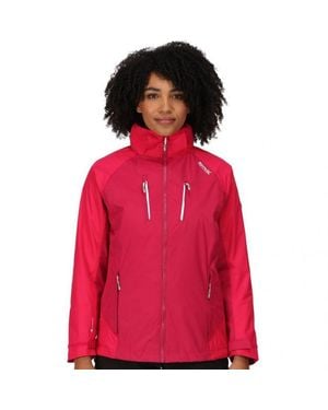 Regatta Ladies Calderdale Iv Waterproof Jacket (Berry/ Potion) - Red