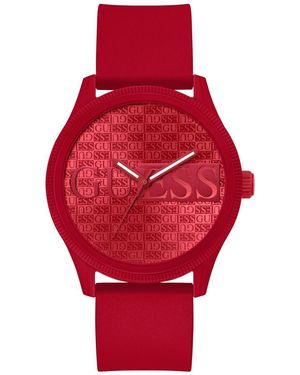 Guess Reputation Watch Gw0780G2 Silicone - Red