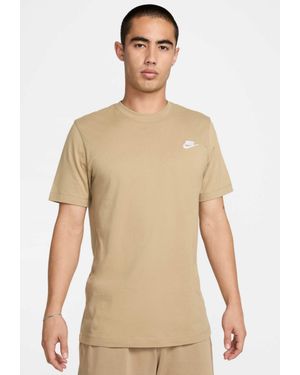 Nike Sportswear Club T Shirt - Natural