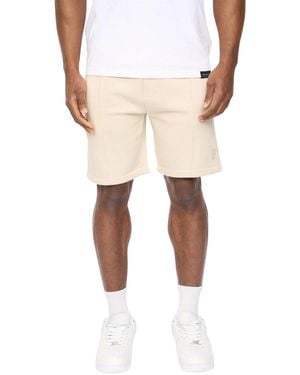 Crosshatch Bardon Casual Shorts (Light Stone) - Natural