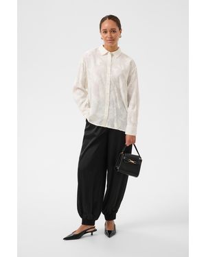 Kaffe Shirt Met Lange Mouwen Kacassia Shirt Met Lange Mouwen Loose Fit - Wit