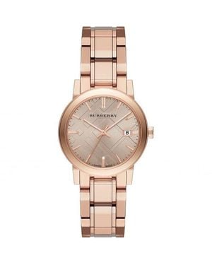 Burberry Bu9135 Stainless Steel Analog Quartz Watch - Metallic