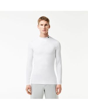 Lacoste Ultra Dry Long Sleeved Sport T-Shirt - White
