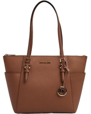 Michael Kors Charlotte Schoudertas 35Togcft7L - Bruin