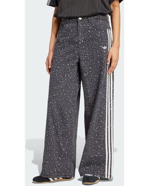 adidas Originals Denim Loose Trousers - Grey