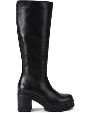 Kurt Geiger Leather Kgl Covent Knee Boots - Black