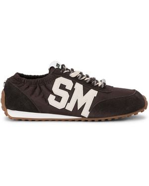 Steve Madden Suede Cashbox Dark Trainers - Black