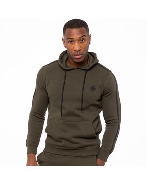 Enzo Pullover Striped Hoodie - Brown