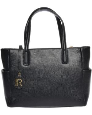 Isabella Rhea Zwart Rundleer Tas
