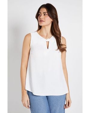 Wallis Woven Twist Cami Top - White