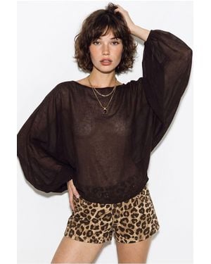 Bianco Lucci Blouse - Brown