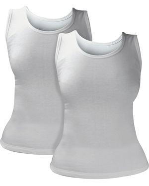Heat Holders 2 Pack Ladies Thermal Sleeveless Top For Winter - Grey