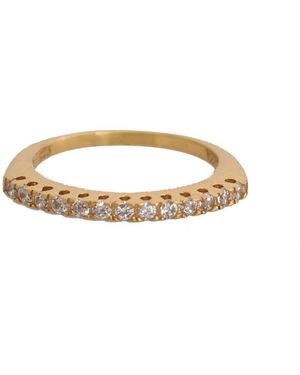 Nialaya Gouden Authentieke Helder Cz Gouden 925 Zilveren Ring - Metallic