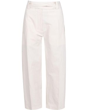 Moncler 2 Genius 1952 Cropped Broek Met Riem - Wit