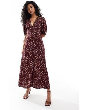 Miss Selfridge Maxi Tea Dress - Red