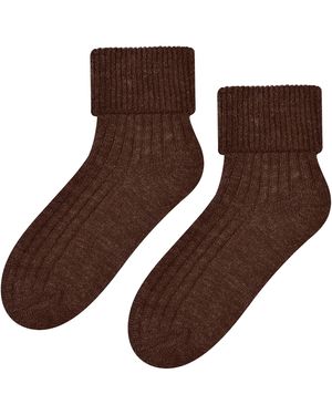 Steve Madden Wool Bed Socks - Brown