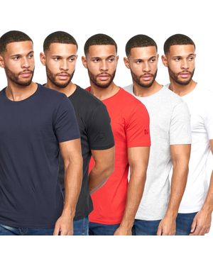 Duck and Cover Errington T-Shirt (Pack Of 5) (Multicoloured) - Blue