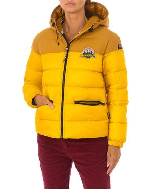 Napapijri Padded Jacket With Hood Np0A4Fng - Yellow