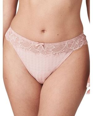 Primadonna Madison Lace Thong Powder Rose - Natural
