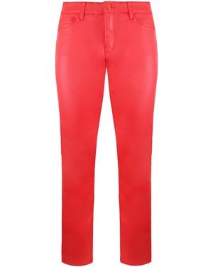 Emporio Armani Skinny Fit Chino Trousers - Red