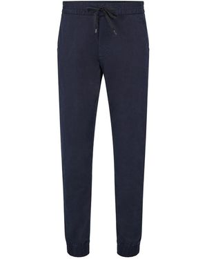 HUGO Davidon224D Solid Patterned Slim Joggers - Blue