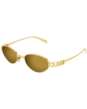 Gucci Zonnebril/Bronze - Metallic