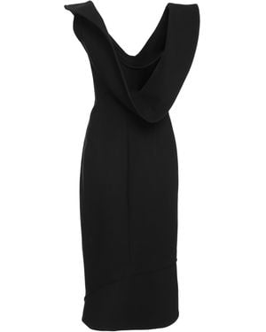 Bottega Veneta Cotton Blend Midi-Dress - Black