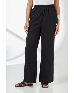 PRINCIPLES Linen Trouser - Black