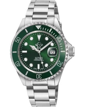 Gv2 Liguria Swiss Automatic Movement Sa100 Dial Stainless Steel Watch - Grey