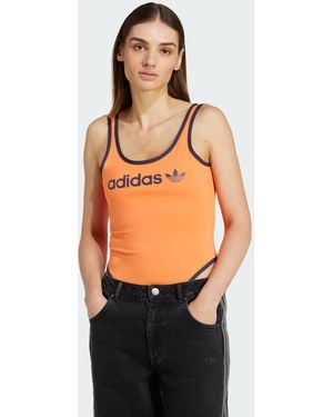 adidas Originals Linear Logo Bodysuit - Orange