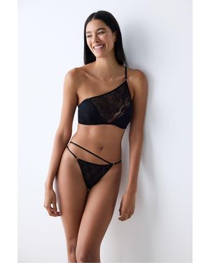 Penti One Shoulder Padded Bra - Brown