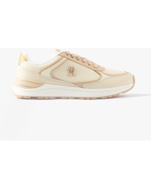 Tommy Hilfiger Casual Fashion Runner Trainers Misty Blush - White