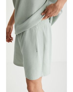 Grimelange Mid Waist Straight Leg Shorts - Multicolour