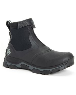 Muck Boot Apex Mid Zip Rubber/Dark Shadow Wellington - Black