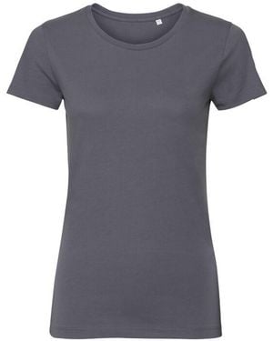 Russell Ladies Organic Short-Sleeved T-Shirt (Convoy) - Grey