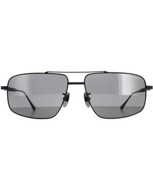 Chopard Aviator Semi Matte Smoke Polarised Schf21M Metal (Archived) - Grey