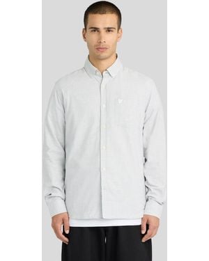 Lyle & Scott Micro-Houndstooth Shirt - White