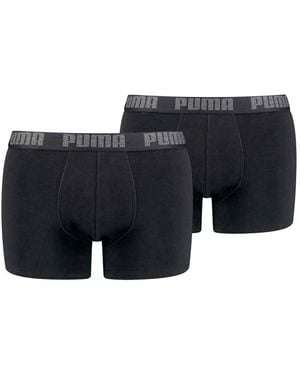 PUMA Basic Boxer Shorts (Pack Of 2) - Black