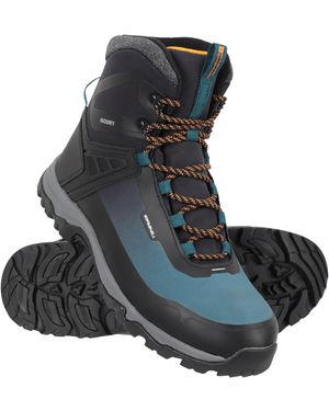 Mountain Warehouse 'Polar' Ice Grip Boots Waterproof Cosy Winter Shoes Textile - Black