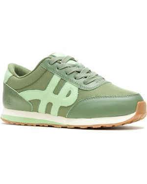 Hush Puppies Seventy8 Leather Trainers - Green