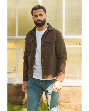 Brave Soul 'Pearson' Lightweight Shacket - Brown