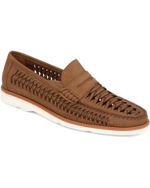 Jones Bootmaker Riptide Leather Moccasins - Brown