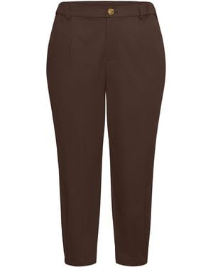 Kaffe Casual Broek Kcvicky Casual Broek Loose Fit - Bruin