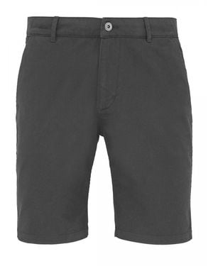Asquith & Fox Casual Chino Shorts (Slate) - Grey
