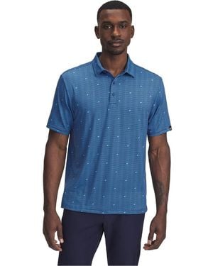 Under Armour Printed Short Sleeve Performance Polo Shirt - Blue